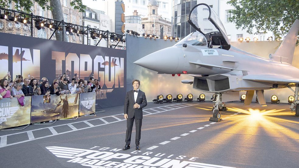 Tom Cruise bei der britischen Premiere von „Top Gun: Maverick“ am 19. Mai in London. Foto: imago-images/Landmark Media