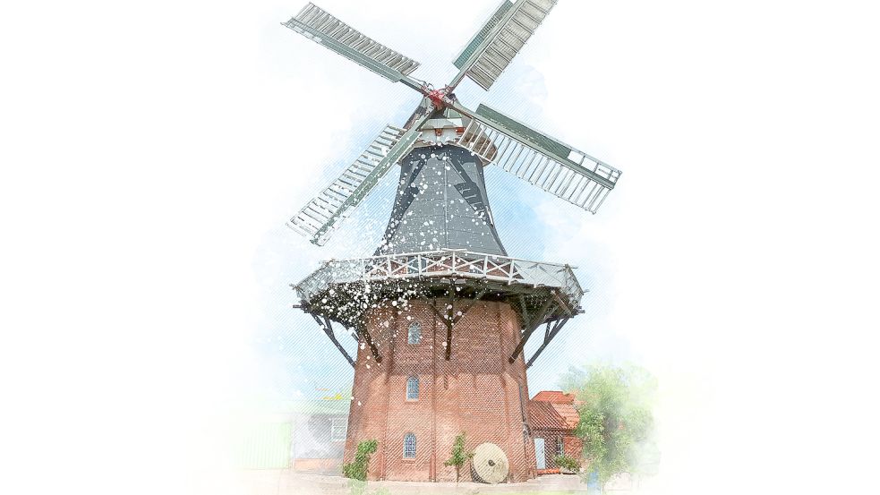 Die Mühle in Stapelmoor wird von vier Müllerinnen geführt. Fotos: Vogt