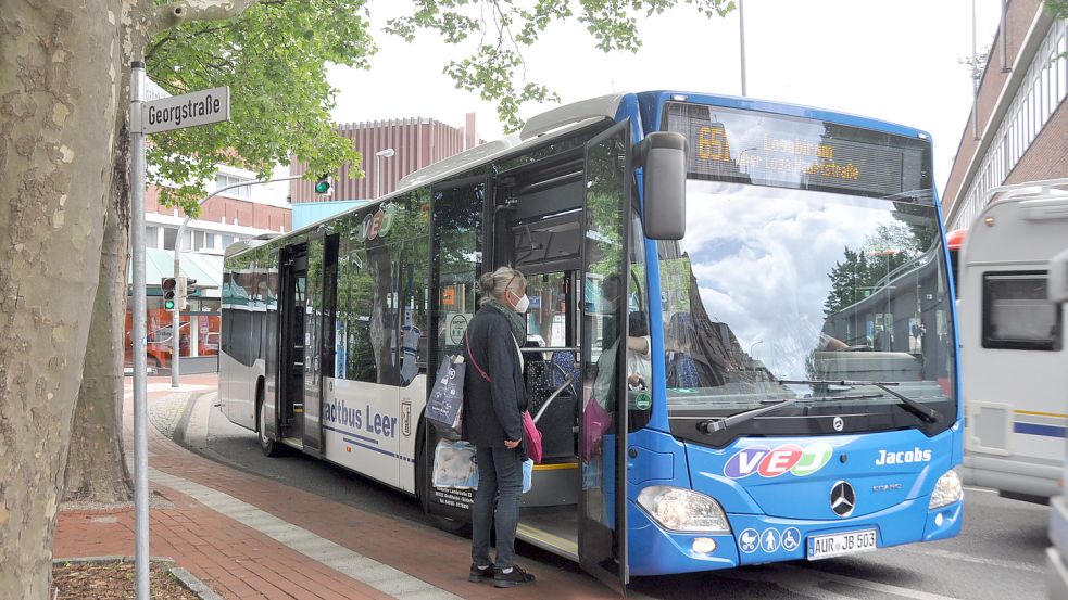 Von Gedränge kann in den Stadtbussen außerhalb der Schulzeiten keine Rede sein. Foto: Wolters