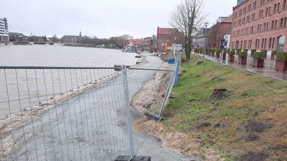 Noch im Februar sah es trostlos aus an der Promenade. Foto: Kierstein / Archiv
