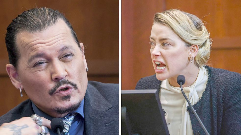 Im Verleumdungsprozess von Johnny Depp und Amber Heard hat die Jury ein Urteil gefällt. Foto: dpa (2)/Evelyn Hockstein/Jim Lo Scalzo