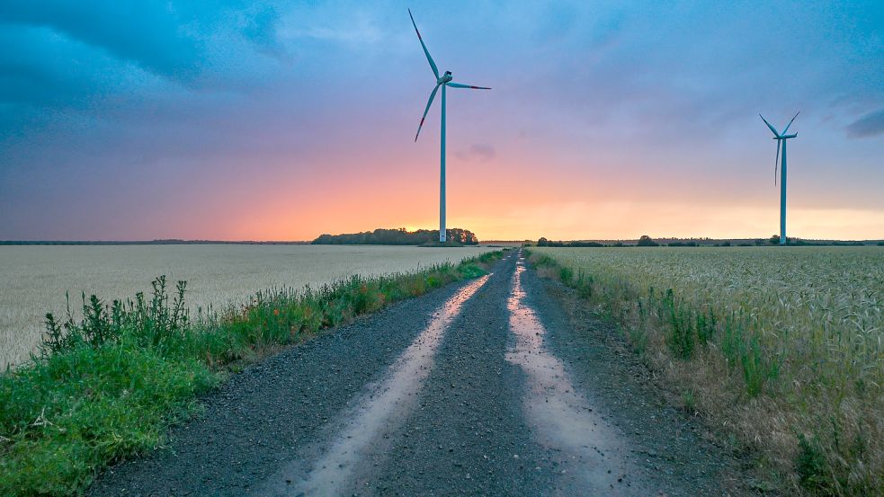 In Uplengen gibt es seit Jahren Streit um geeignete Flächen für Windenergie. Foto: Pleul/DPA