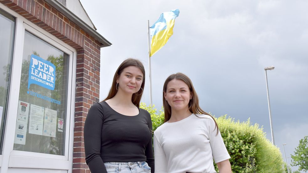 Sonya Martynchuk (von links) und Mariia Makynichuk sind aus Verchovyna gekommen, um mit den Peer Leadern ihre Projekte für Vertriebene zu besprechen. Foto: Wehry