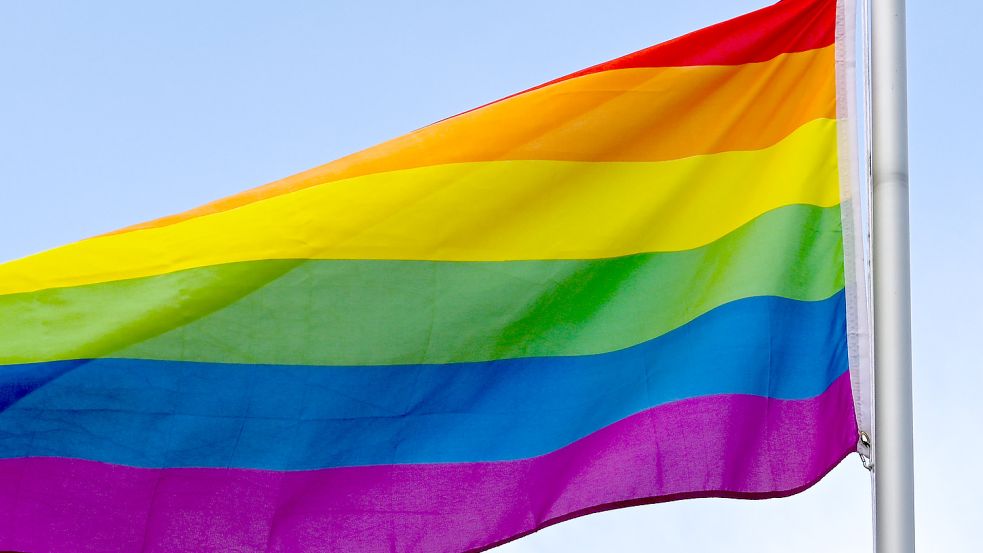 Auf die Rechte von queeren Menschen aufmerksam machen: Am 16. Juli flattern auf dem ersten Christopher Street Day in Leer die Regenbogenfahnen. Foto: Pleul/DPA