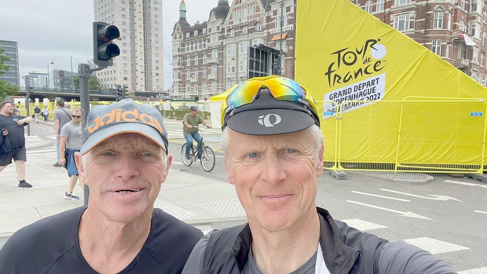 In Kopenhagen genossen Heinz Mouson und Rainer Reimers den Flair der Tour de France.