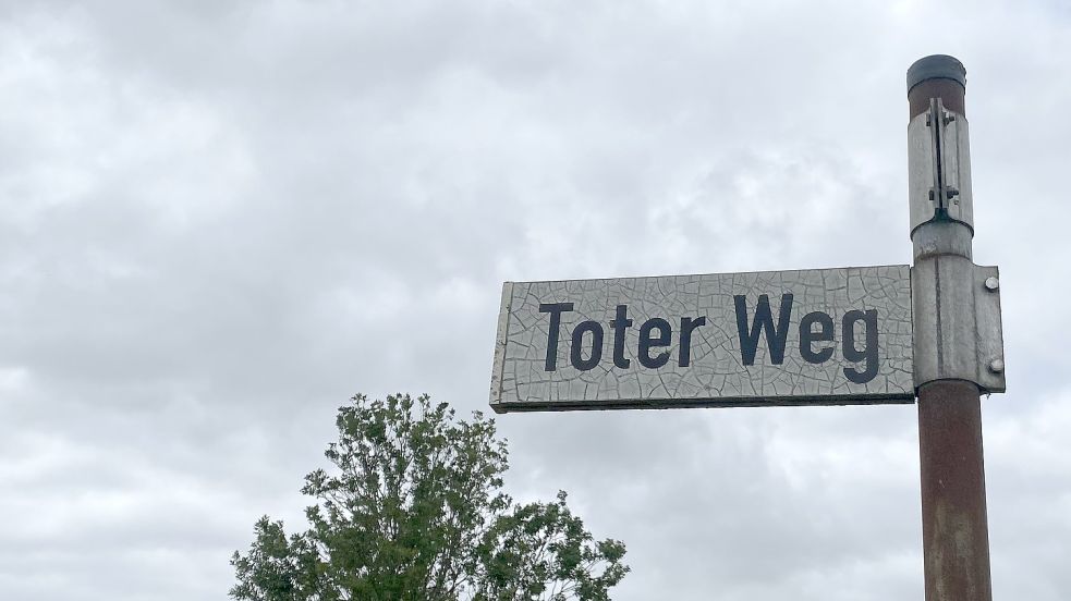 Der Tote Weg in Jemgum soll aus ethischen Gründen einen neuen Namen erhalten. Foto: Heinig