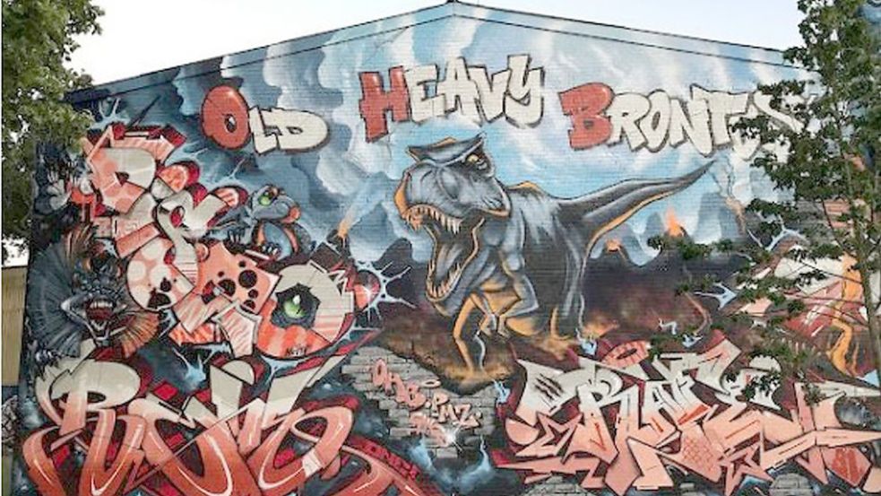 Die Halle in Großheide wurde unter anderem von Mitgliedern des Vereins gestaltet. Foto: Privat