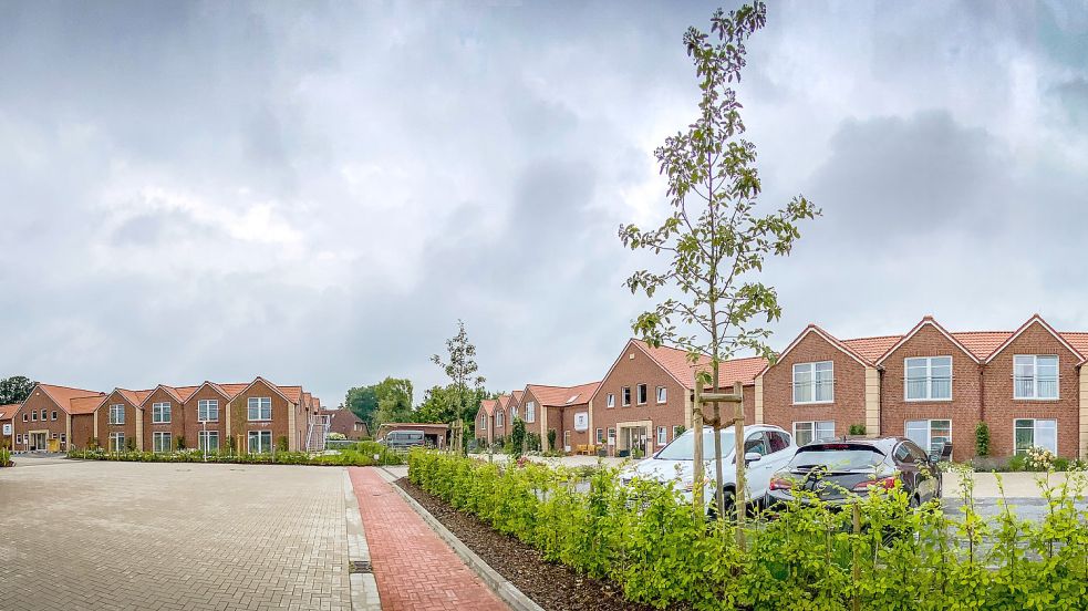 In Timmel ist ein zweiter Pflegetrakt (links im Bild) zum Wohnpark hinzugekommen. Kostenpunkt: mehr als elf Millionen Euro. Fotos: Cordsen