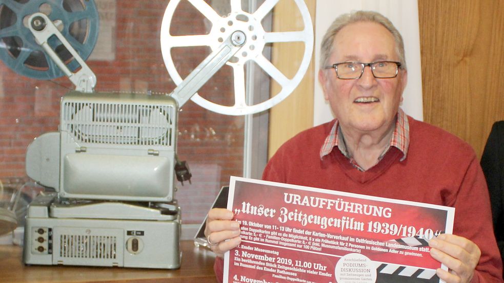 Helmut Müller bei der Vorstellung des jüngsten Zeitzeugenfilms. Foto: Jacobs/Archiv