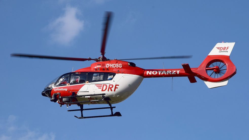 Ein Rettungshubschrauber war im Einsatz. Symbolfoto: Pixabay