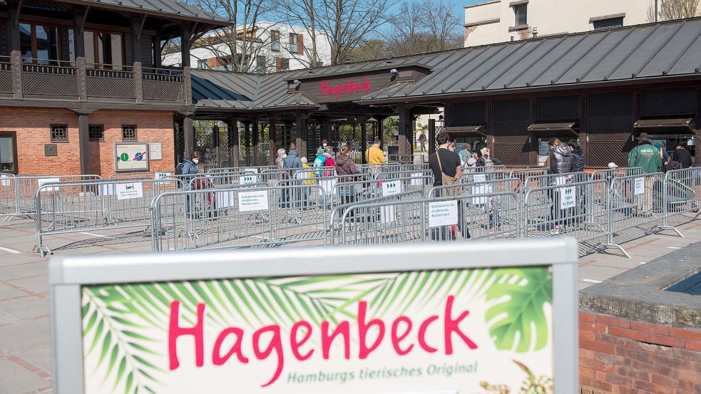 Bei Hagenbecks Tierpark kommt es am Mittwoch zu einem Warnstreik. Foto: dpa/ Daniel Bockwoldt