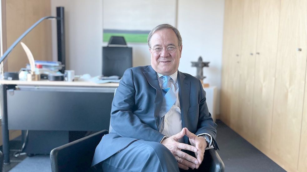 Neue Welt: Der frühere CDU-Chef und Kanzlerkandidat Armin Laschet in seinem Büro im Bundestag in Berlin. Foto: Rena Lehmann
