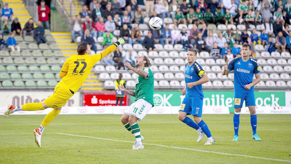 Jannik Wetzel und seine Vorderleute hielten lange den Kasten sauber. Fotos: 54 Grad