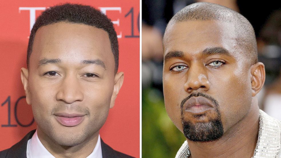 John Legend (l) und Kanye West verband lange ein Freundschaft. Foto: Charles Sykes/Invision/AP/dpa