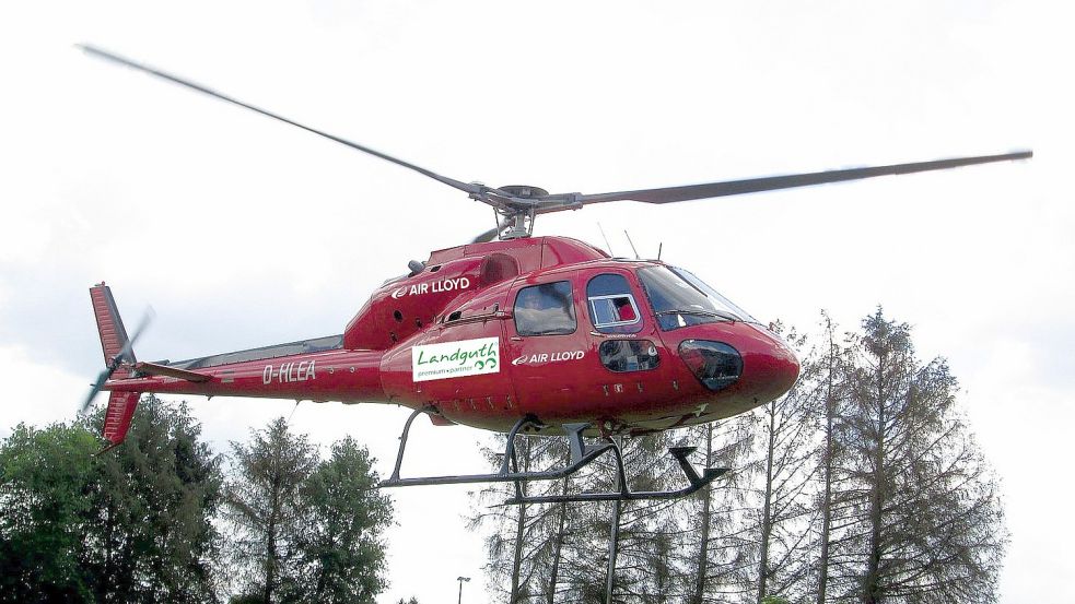 Mit diesem Hubschrauber geht es in die Luft. Foto: privat