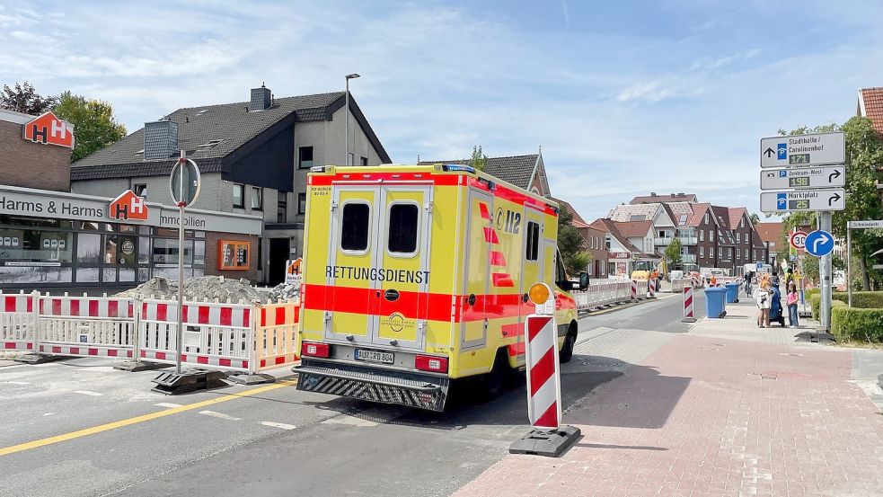 Die Fockenbollwerkstraße ist derzeit nur noch in Richtung Innenstadt befahrbar. Foto: Boschbach