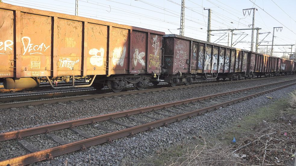 Die Vibrationen von durchfahrenden schweren Güterzüge bringen seit anderthalb Jahren Anwohner um den Schlaf. Foto: Wolters/Archiv