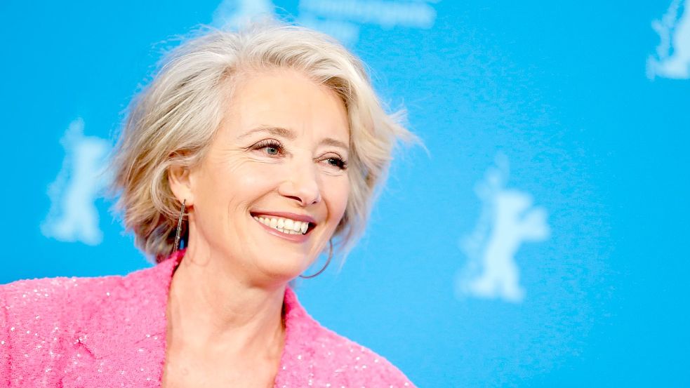 Die britische Schauspielerin Emma Thompson auf der Berlinale. Foto: Gerald Matzka/dpa