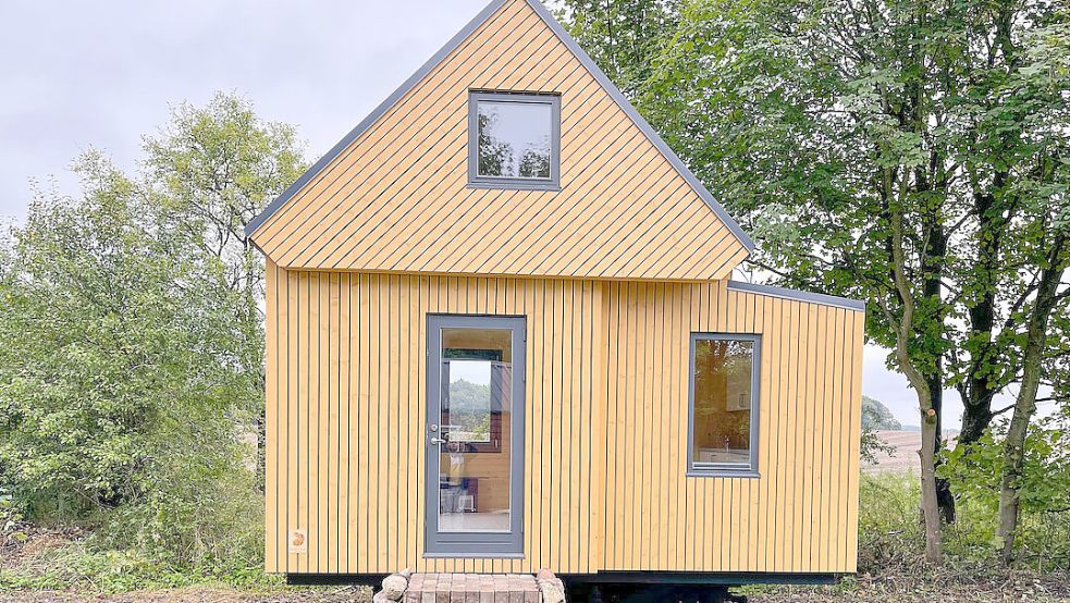 Klein und kompakt: So oder so ähnlich wird das Tiny House wohl aussehen, das spätestens ab dem kommenden Jahr Urlaubern und Interessierten für Übernachtungen in Loppersum angeboten wird. Foto: Brette Haus