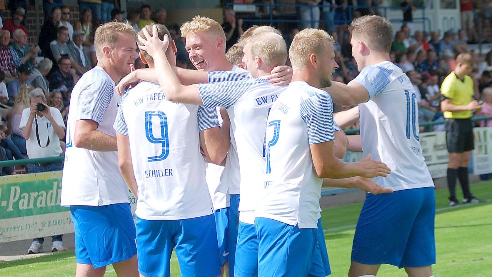 Papenburg hatte Grund zu feiern. Foto: Reemts