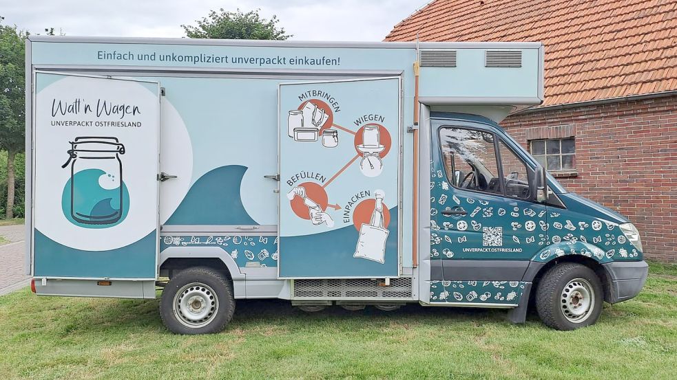 Das Unverpackt-Mobil soll ab September auf verschiedenen Wochenmärkten in Ostfriesland stehen. Fotos: Privat