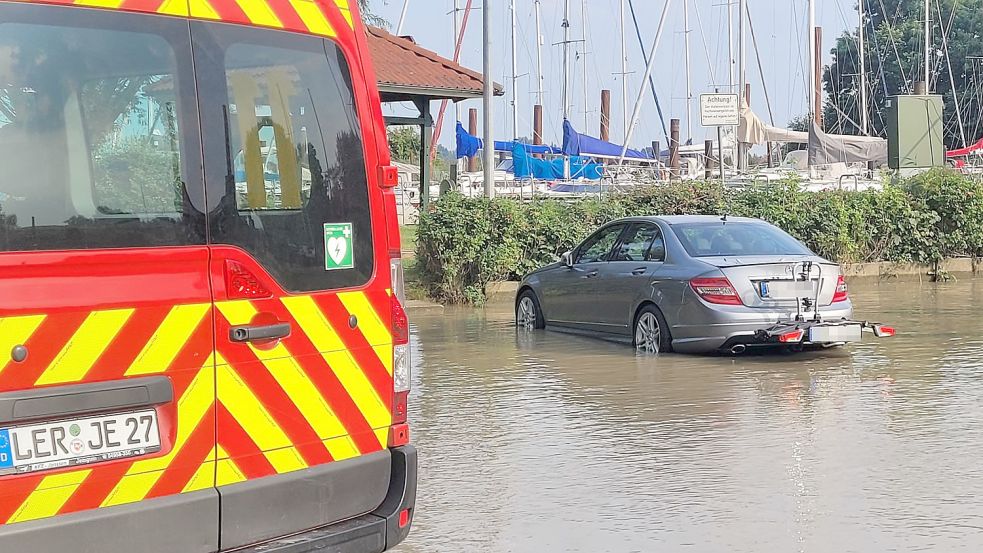 Die Feuerwehr war im Einsatz. Foto: Wolters