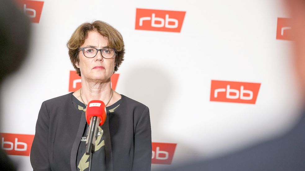 Vorsitzende des RBB Rundfunkrates, Friederike von Kirchbach, erklärt ihren Rücktritt. Foto: Gerald Matzka