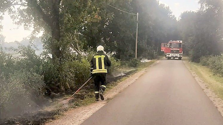 Die Feuerwehr musste in Dietrichsfeld 30 Brandstellen bekämpfen. Foto: Feuerwehr