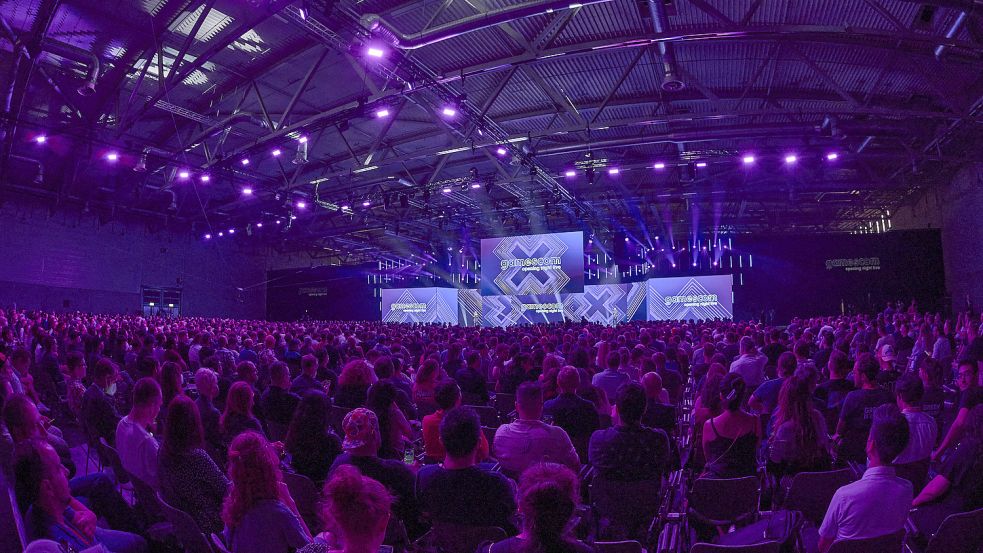 Die große Eröffnungsshow der Gamescom: „Opening Night Live“ mit Geoff Keighley. Foto: Gamescom