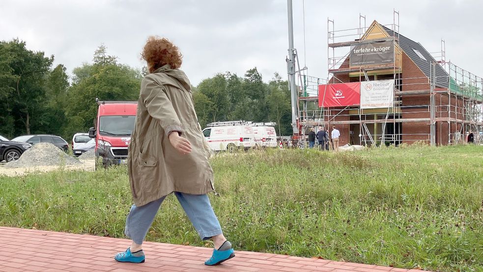 Von der Groninger Straße aus kann man sich den Fortschritt ansehen. Foto: Kierstein