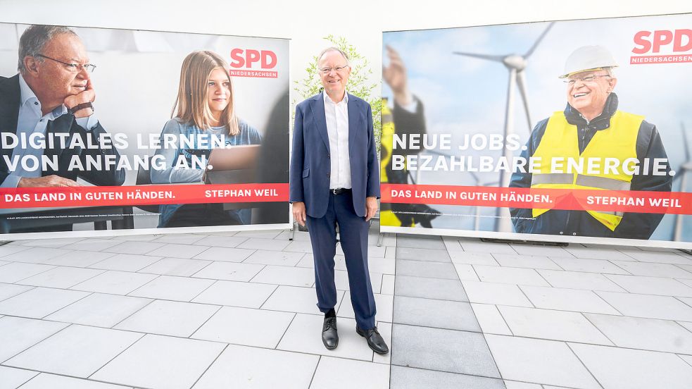 Stephan Weil will auch nach der Landtagswahl Ministerpräsident in Niedersachsen bleiben. Foto: Julian Stratenschulte/dpa