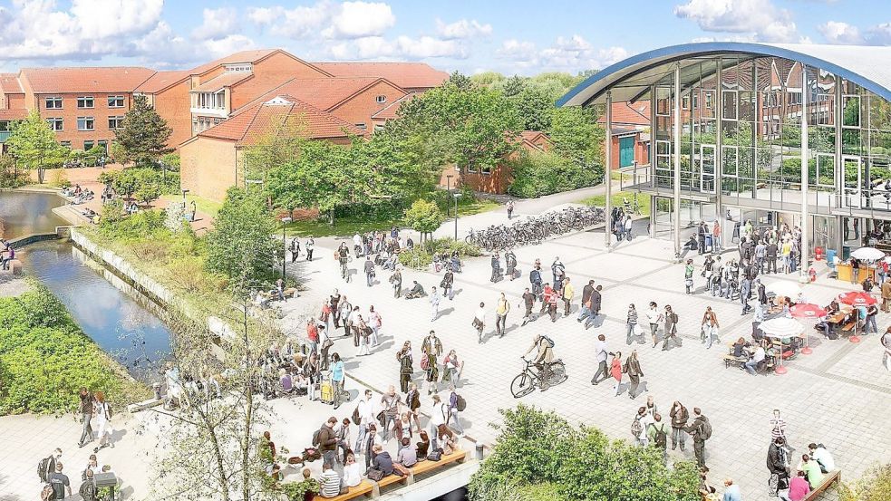 Nicht nur am Campus der Hochschule Emden/Leer wird Wert auf Nachhaltigkeit gelegt. Auch bei der Forschung dreht sich vieles um das Thema. Foto: Hochschule/Archiv