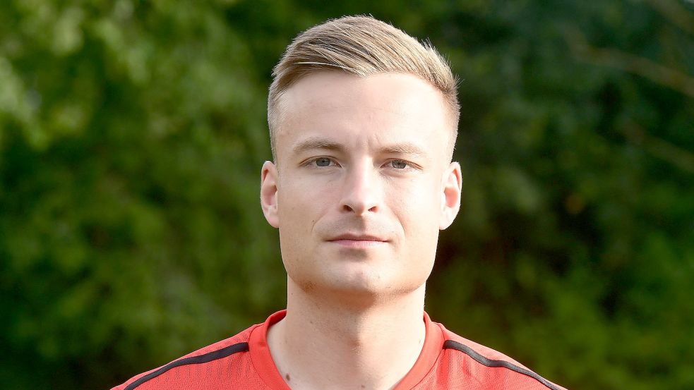 Holtlands Florian Koning bot als Verteidiger eine starke Leistung und traf zum 1:0. Foto: Damm