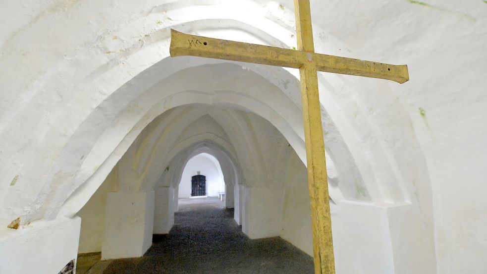 Die Krypta in Leer ist das älteste Gebäude der Stadt. Das Gewölbe liegt allerdings unter der Erde und ist auf dem reformierten Friedhof zu finden. Foto: Ortgies/Archiv