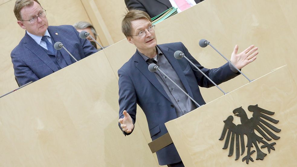 Gesundheitsminister Lauterbach spricht im Bundesrat. Foto: dpa/Wolfgang Kumm