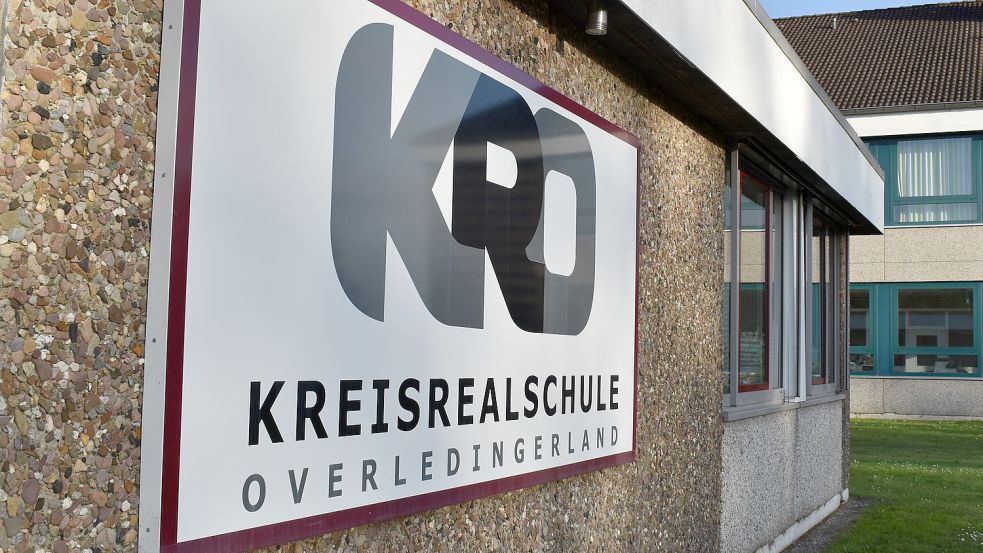 Die Umkleidekabinen der drei Turnhallen am Schulzentrum Rhauderfehn, wozu auch die Kreisrealschule Overledingerland (Foto) zählt, sind zurzeit gesperrt. Archivfoto: Zein