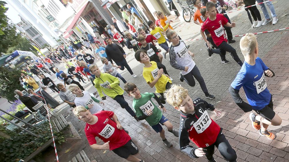 Die Kinderläufe ab 11 Uhr eröffneten am Sonntag den 28. Citylauf.