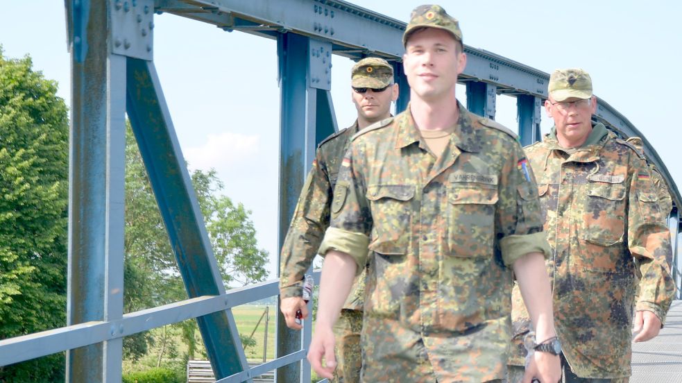 Der Püntenmarsch ist bei Soldaten und Zivilisten beliebt. Foto: Archiv