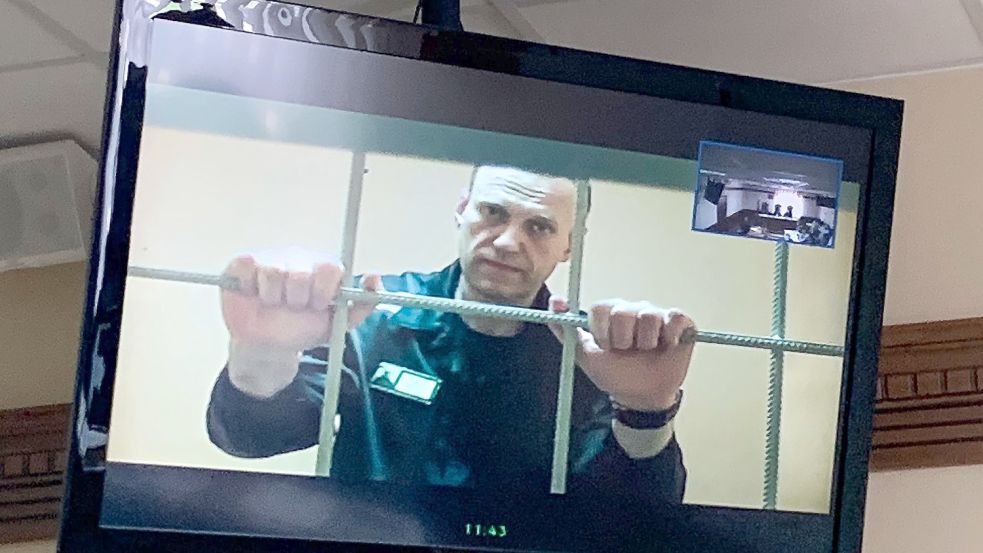 Kremlkritiker Alexej Nawalny muss erneut in Einzelhaft. Foto: Vladimir Kondrashov/AP/dpa