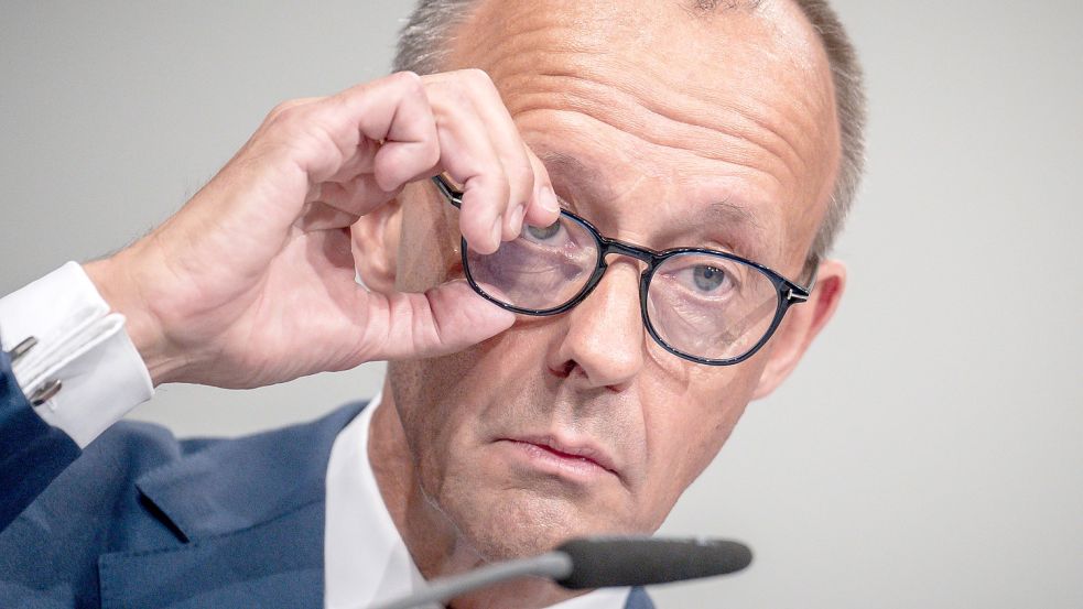 Der CDU-Vorsitzende Friedrich Merz behauptet, es gebe einen «Sozialtourismus» von Ukrainern nach Deutschland. Foto: dpa