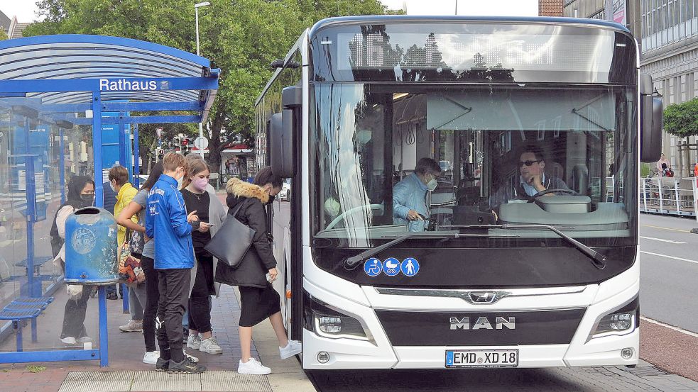 Die Emder Innenstadt soll künftig mit den Stadtbussen besser erreichbar sein. Foto: F. Doden