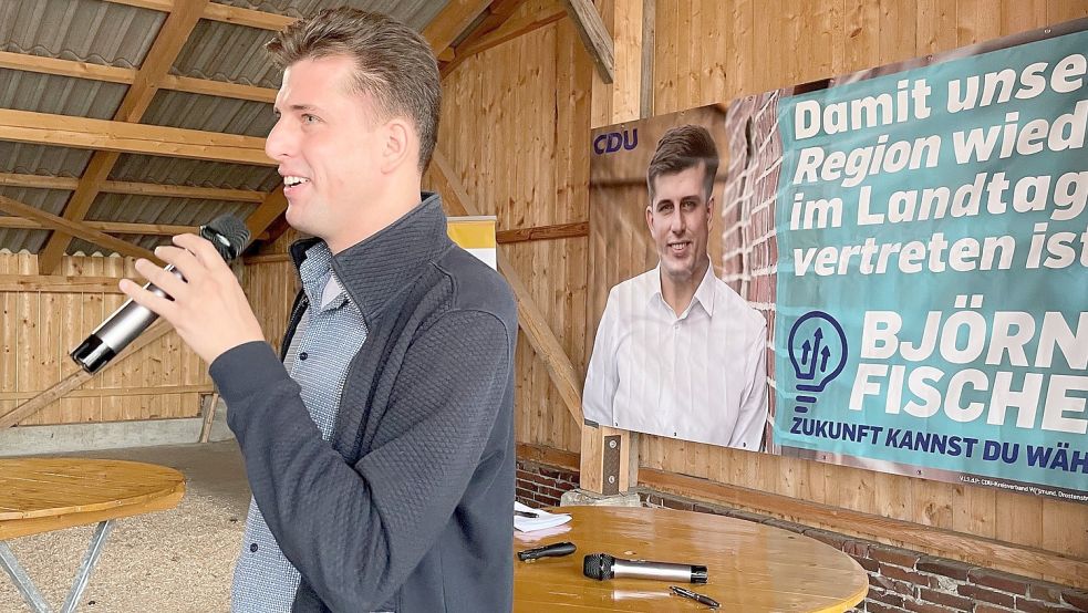 Björn Fischer tritt zum zweiten Mal als Kandidat für die Union an. 2017 gelang ihm der Sprung in den niedersächsischen Landtag nicht. Foto: Bär