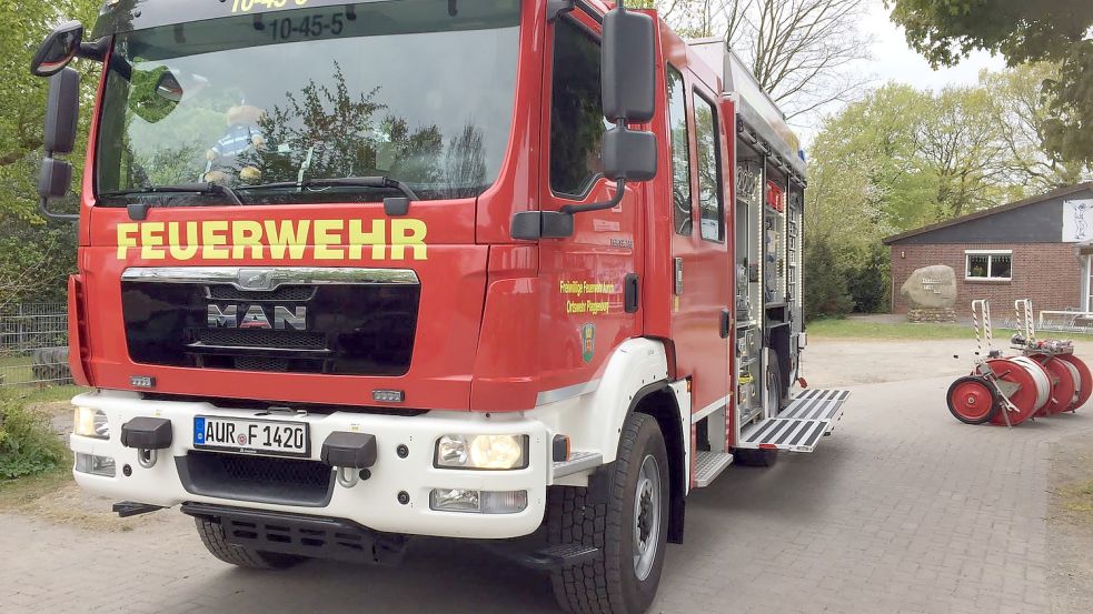 Dieses Feuerwehrauto wurde vergangene Woche in Plaggenburg gestohlen. Mittlerweile ist es wieder einsatzbereit. Fotos: Feuerwehr