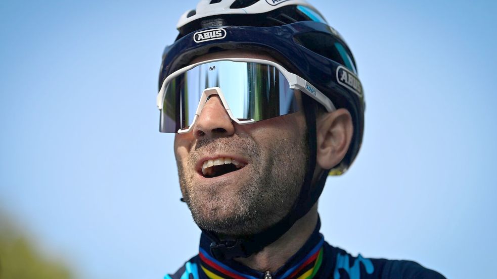 Der Spanier Alejandro Valverde beendet nach 21 Jahren als Profi nach der Lombardei-Rundfahrt seine Karriere. Foto: Eric Lalmand/BELGA/dpa
