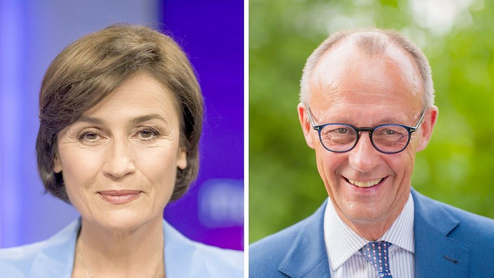 CDU-Chef Friedrich Merz war am Dienstabend bei „Maischberger“ zu sehen. Foto: (1) dpa/WDR/Thomas Kierok; (2) dpa/Andreas Arnold