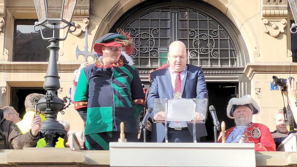 Claus-Peter Horst hielt seine erste Gallimarkts-Rede.