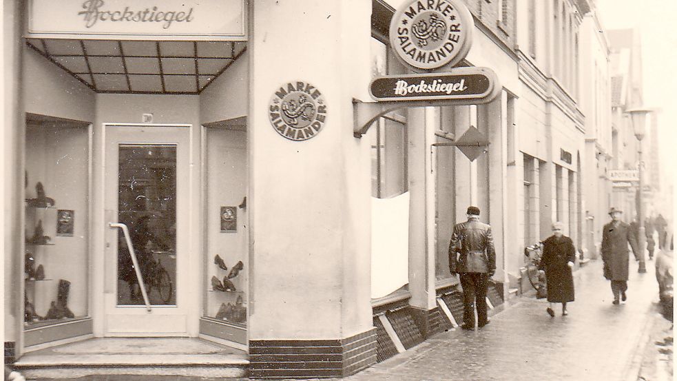 In den 50er Jahren siedelte das Schuhhaus Bockstiegel von Aurich nach Leer um. Foto: Archiv/Stadt Leer