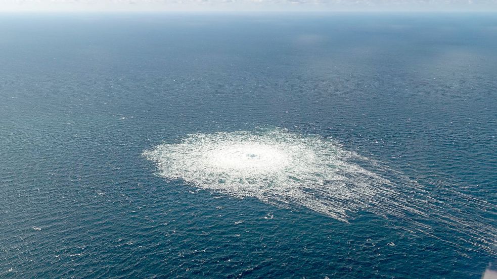 Brodelnde Ostsee: Mehrere Detonationen zerstörten die Pipelines Nordstream 1 und 2. Foto: Imago Images/UPI Photo