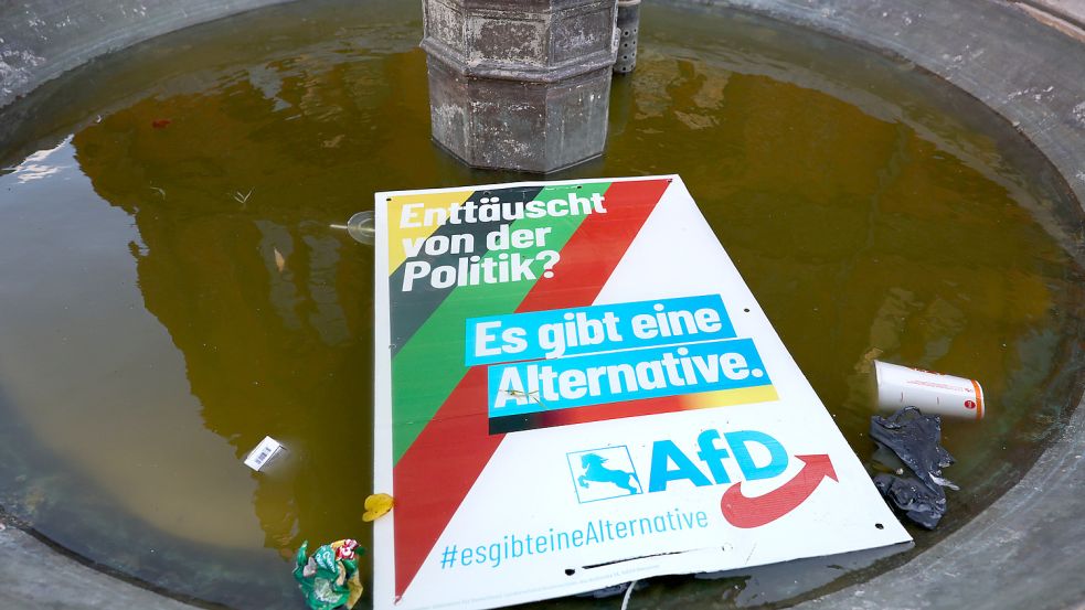 Im neuen Landtag von Niedersachsen ist die AfD mit einer 18-köpfigen Fraktion vertreten. In der vergangenen Legislatur war die Fraktion nach internen Querelen und Streitereien baden gegangen. Foto: Friso Gentsch/dpa