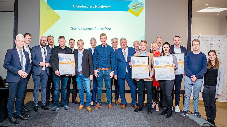 Die Preise wurden am Dienstagabend in Leer vergeben. Foto: Beratungsgesellschaft Nordwest